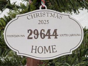 Zip Code Ornament